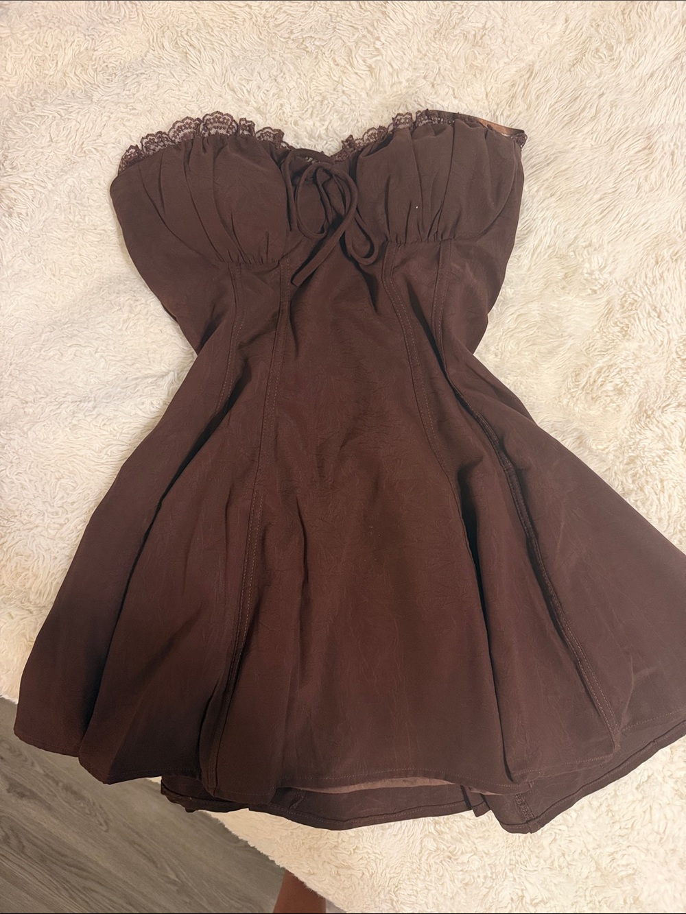 Windsor Brown Mini Dress